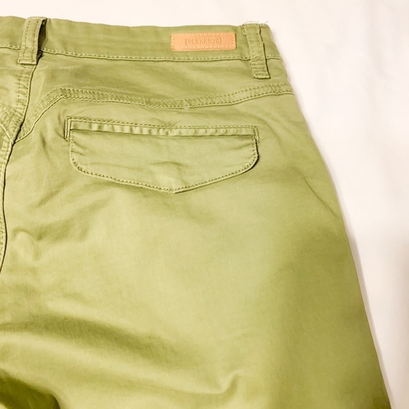 BLANK NYC Army Olive Green Skinny Zipper Pants-26 - Picture 11 of 12